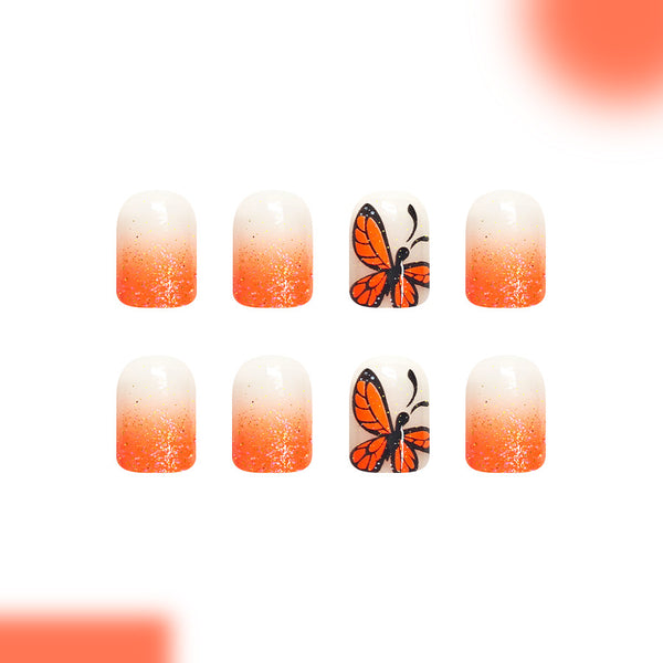12 Sizes-24 Pcs Press On Nails C1205