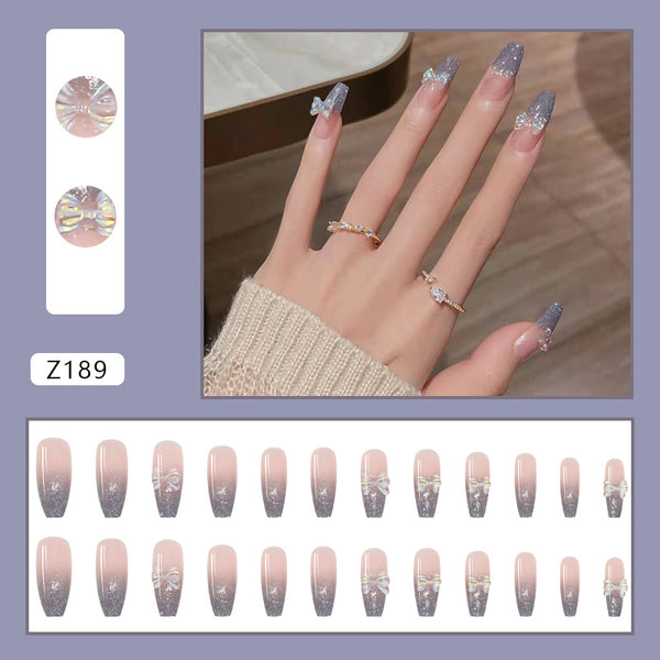 12 Sizes-24 Pcs Press On Nails Z162