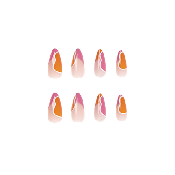 12 Sizes-24 Pcs Press On Nails JP1933