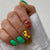 12 Sizes-24 Pcs Press On Nails W708