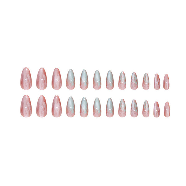 12 Sizes-24 Pcs Press On Nails W1537