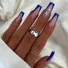 12 Sizes-24 Pcs Press On Nails Z651