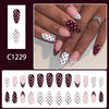 12 Sizes-24 Pcs Press On Nails C1229