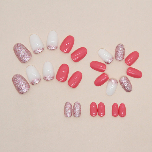 12 Sizes-24 Pcs Press On Nails W1017