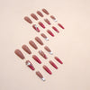 12 Sizes-24 Pcs Press On Nails Z739