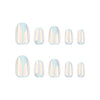 Almond Glossy Medium Oval Pink Press on Nails