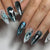 12 Sizes-24 Pcs Press On Nails Z997