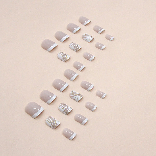 12 Sizes-24 Pcs Press On Nails W1192