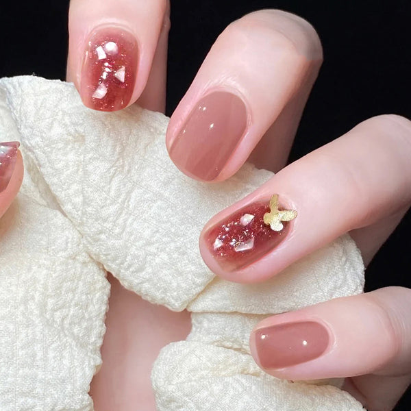 12 Sizes-24 Pcs Press On Nails JP1457