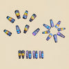 12 Sizes-24 Pcs Press On Nails Y1029