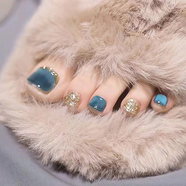 12 Sizes-24 Pcs Press On Nails F145