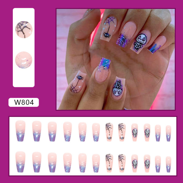 12 Sizes-24 Pcs Press On Nails W804