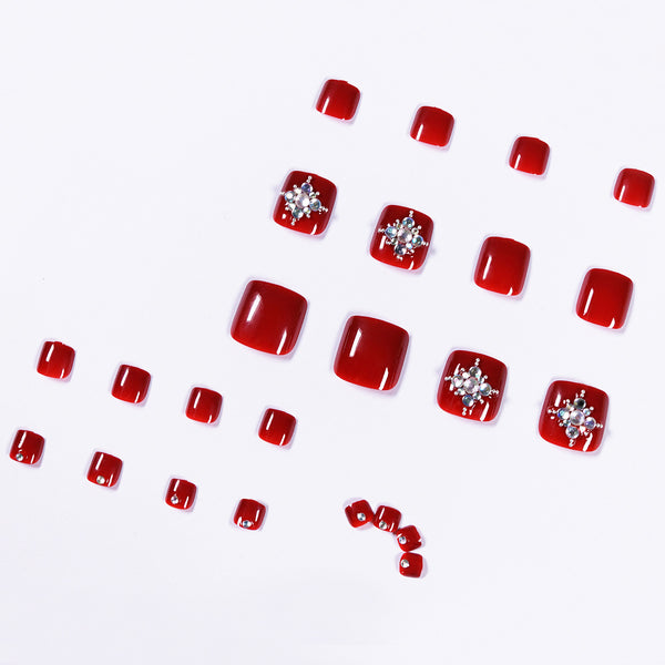 12 Sizes-24 Pcs Press On Nails JP1057