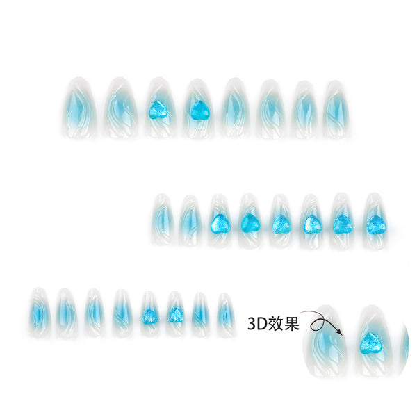 12 Sizes-24 Pcs Press On Nails JP3232