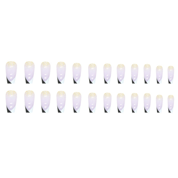 12 Sizes-24 Pcs Press On Nails W526