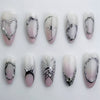 12 Sizes-24 Pcs Press On Nails W1972
