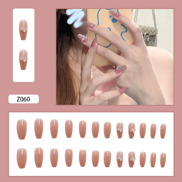 12 Sizes-24 Pcs Press On Nails Z041