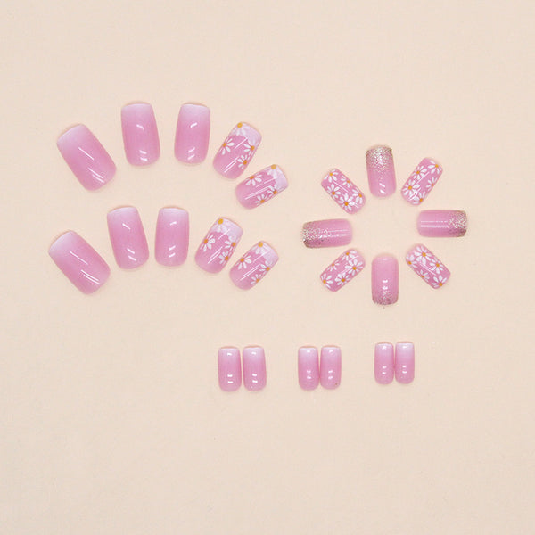 12 Sizes-24 Pcs Press On Nails W1042