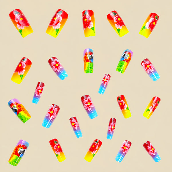 12 Sizes-24 Pcs Press On Nails Y455