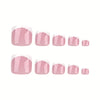 Press On Toe nails Set 24pcs/set JP3213