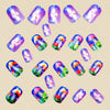 12 Sizes-24 Pcs Press On Nails Y1302