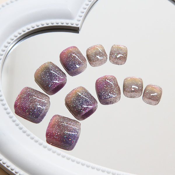 12 Sizes-24 Pcs Press On Nails F150