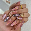 12 Sizes-24 Pcs Press On Nails JP4267