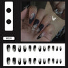 12 Sizes-24 Pcs Press On Nails W001
