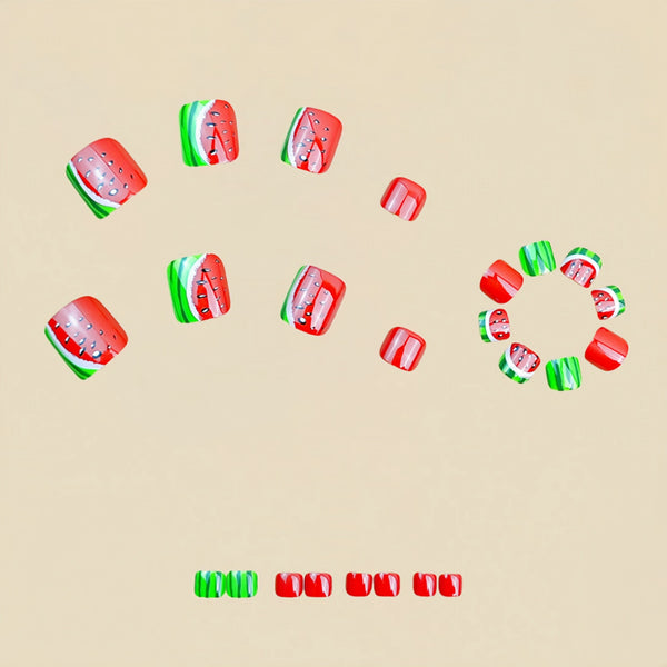 12 Sizes-24 Pcs Press On Nails Y869