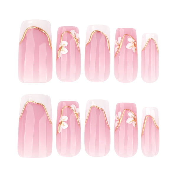 12 Sizes-24 Pcs Press On Nails JP4360