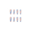 12 Sizes-24 Pcs Press On Nails W109