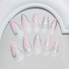 12 Sizes-24 Pcs Press On Nails W1972