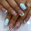12 Sizes-24 Pcs Press On Nails Y1007