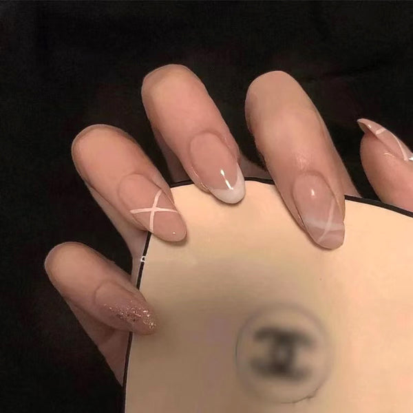 12 Sizes-24 Pcs Press On Nails R185