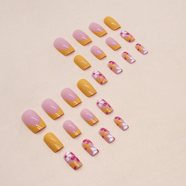12 Sizes-24 Pcs Press On Nails W1058