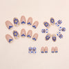 12 Sizes-24 Pcs Press On Nails W1185