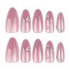 12 Sizes-24 Pcs Press On Nails JL0701
