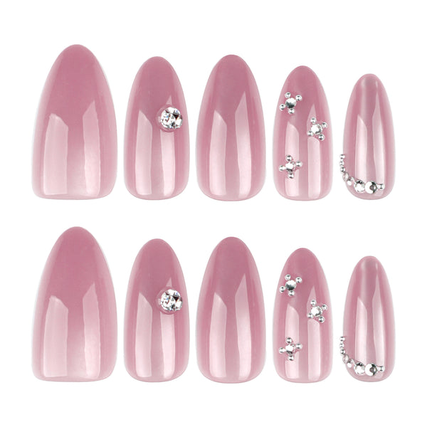 12 Sizes-24 Pcs Press On Nails JL0701