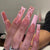 12 Sizes-24 Pcs Press On Nails W308