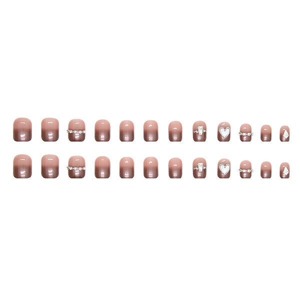 12 Sizes-24 Pcs Press On Nails Z534