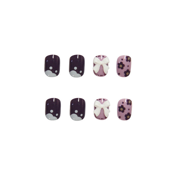 12 Sizes-24 Pcs Press On Nails Z056