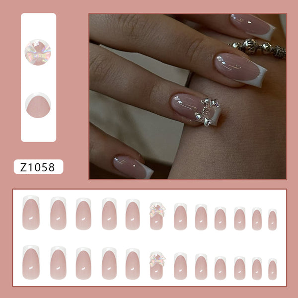 12 Sizes-24 Pcs Press On Nails Z1058
