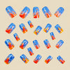 12 Sizes-24 Pcs Press On Nails Y872