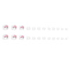 12 Sizes-24 Pcs Press On Nails F088