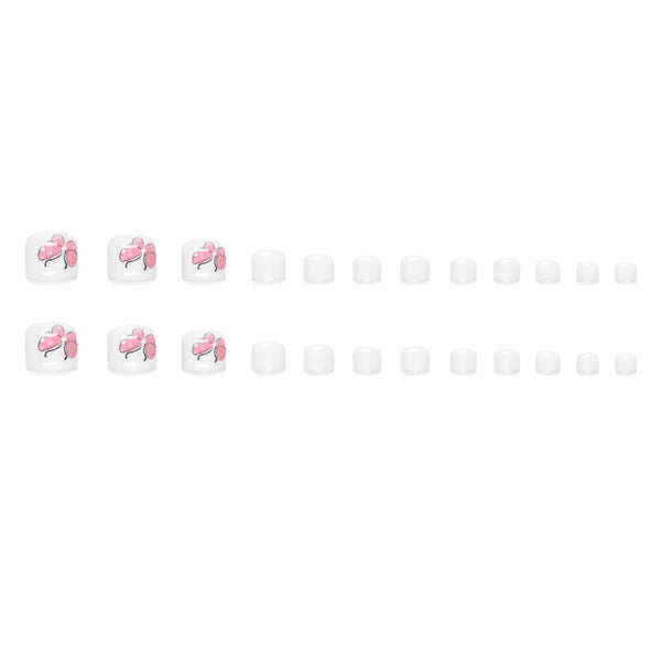 12 Sizes-24 Pcs Press On Nails F088