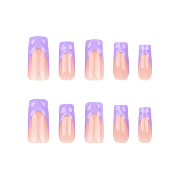 12 Sizes-24 Pcs Press On Nails DIY27