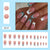 12 Sizes-24 Pcs Press On Nails W547