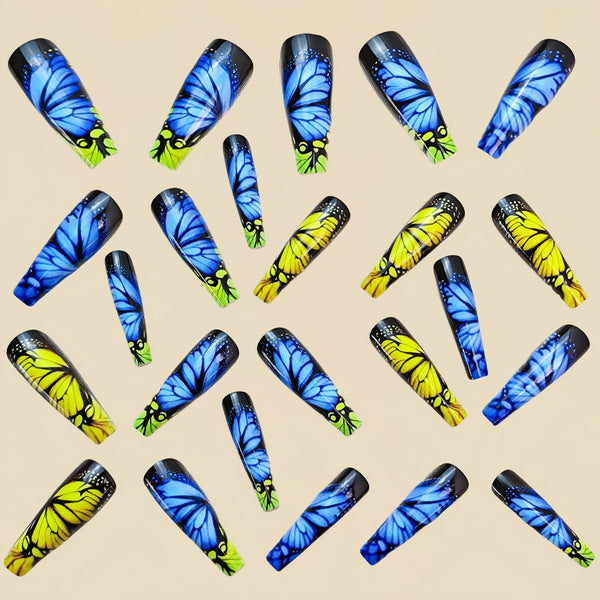 12 Sizes-24 Pcs Press On Nails Y752