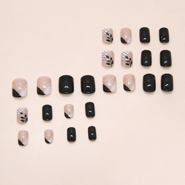 12 Sizes-24 Pcs Press On Nails W1103