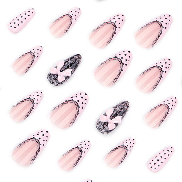 12 Sizes-24 Pcs Press On Nails JP4341